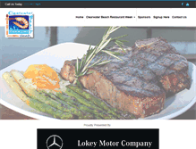Tablet Screenshot of clearwaterbeachrestaurantweek.com